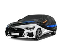 Holthly Funda Coche Exterior Impermeable, Cubre Coche de 10 Capas, Cubierta Coche Protector de Sol y Polvo, Capa para Carro Apto para Mercedes CLA, Audi A3,Mazda 3 Saloon,Toyota Corolla,etc. 3L