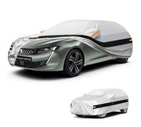 Holthly Funda Coche Exterior para Peugeot 508 Station Wagon（2010-2026）,Funda Coche 10 Capas de Protección,Cubre Coche 100% Impermeable,Antipolvo,Cortaviento,Impermeable a la Lluvia,Protección UV.