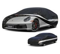 Holthly Funda Coche Exterior para Porsche 911/993/992/991/997/996/993/964/930(1966-2025),Funda Coche 10 Capas de Protección,Cubre Coche 100% Impermeable,Antipolvo,Cortaviento,Impermeable a la Lluvia.