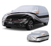 Holthly Funda Coche Exterior para VW Polo/Volkswagen Polo(1981-2025),Funda Coche 10 Capas de Protección,Cubre Coche 100% Impermeable,Antipolvo,Cortaviento,Impermeable a la Lluvia,Protección UV