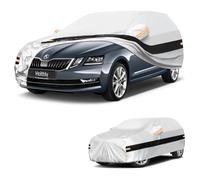 Holthly Funda Coche Exterior Ranchera para Skoda Octavia(1996-2026),Funda Coche 10 Capas de Protección,Cubre Coche 100% Impermeable,Antipolvo,Cortaviento,Impermeable a la Lluvia,Protección UV.