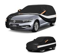 Holthly Funda Coche Exterior Ranchera para Volkswagen/VW Passat B6/B7/B8/B9(2005-2023),Funda Coche 10 Capas de Protección,Cubre Coche 100% Impermeable,Antipolvo,Cortaviento,Protección UV.