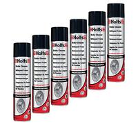 Holts 6 botes de limpiador de frenos en espray, limpiador de piezas de coche, 600 ml, 0131