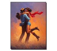 HOLXSW Pintar por Numeros Adultos DIY Pintura al Oleo para Adultos El abrazo de un vaquero Kit de Pintura con Lienzos Pinceles y Acuarelas Manualidades y Decoración del Hogar Sin marco