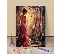 HOLXSW Pintar por Numeros Adultos Mujeres desnudas 101 Kits con Pinceles y Pigmento AcrílicoDIY Pintura al óleo Colorear Lienzo Manualidades Decoración del Hogar 40x50CM