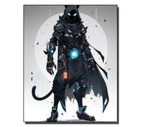 HOLXSW pintar por numeros adultos Sombra de gato mecánica DIY pintar por números pinturas para paint by numbers lienzos para pintar cuadros decoracion(16" x 20") Sin marco