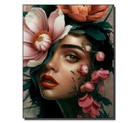 HOLXSW pintar por numeros adultos Un rostro que podría lanzar mil barcos DIY pintar por números pinturas para paint by numbers lienzos para pintar cuadros decoracion(16" x 20") Sin marco