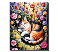 HOLXSW Pintar por Numeros DIY Cuadro al óleo con números para Kit de Pintura al óleo Digital para Adultos de Lienzo decoración para el hogar Dulces sueños en un mar de flores 40x50cm Sin marco