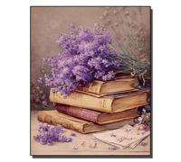 HOLXSW Pintar por Numeros DIY Cuadro al óleo con números para Kit de Pintura al óleo Digital para Adultos de Lienzo decoración para el hogar Pergamino de lavanda 40x50cm Sin marco