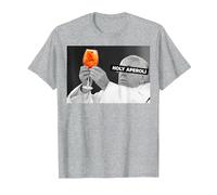 Holy APEROLI X Pope The Pope Drip X Francis Spritz Club New Camiseta, Hombre, Gris Jaspeado, 6XL