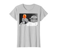 Holy APEROLI X Pope The Pope Drip X Francis Spritz Club New Camiseta, Mujer, Plata, M