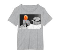 Holy APEROLI X Pope The Pope Drip X Francis Spritz Club New Camiseta, Mujer Tallas Grandes, Gris Jaspeado, 1XL Grande