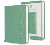 Holy Bible: King James Version, Green With Birds, Faux Leather, Large Print, Medium Format, With Ribbon Marker, Red Letter