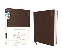 Holy Bible: New International Version, Journal the Word Bible, Brown, Double-column, Leathersoft, Red Letter Edition, Comfort Print; Reflect, Take Notes, or Create Art Next to Your Favorite Verses
