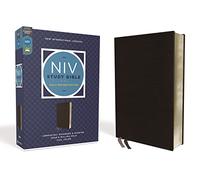 Holy Bible: New International Version, Study Bible, Black, Bonded Leather, Red Letter, Comfort Print (NIV Study Bible, Fully Revised Edition)