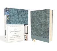 Holy Bible: Niv, Journal the Word Bible, Large Print, Leathersoft, Teal, Red Letter, Comfort Print - Reflect, Take Notes, or Create Art Next to Your Favorite Verses