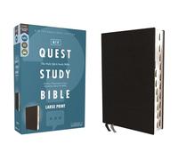 Holy Bible: Niv, Quest Study Bible, Bonded Leather, Black, Thumb Indexed, Comfort Print: the Only Q and a Study Bible