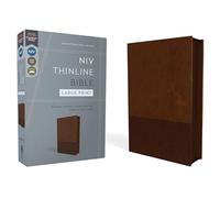 Holy Bible: Niv, Thinline Bible, Leathersoft, Brown, Zippered, Red Letter, Comfort Print