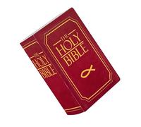 Holy Bible Pillow - Stuffed Plush Book, Decorative Bible Cushion, Soft Openable Pillow | Comfortable Accessory Religious Bedroom Decor Christian Gift For Home Church Study Reading Comfort Spiritual