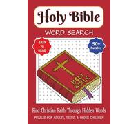 Holy Bible Word Search Puzzle Book: Word Searches with Easy to Read Print about Bible, Christian religion, Faith and More | 6x9 inches, 110 pages | 50+ ... Gift for Vacations, Holidays, leisure time