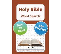 Holy Bible Word Search Puzzle Book: Word Searches with Easy to Read Print About Faith, Bible Study, Christians and More | 6x9 inches, 110 pages | 50+ ... … Gift for Vacations Holidays and Free Times