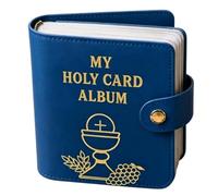 Holy Card Holder | With 20 Sleeves Portable Carrying Case Booklet | Holy Card Holder Book Organizer Case | For Church Prayer Retreat Travel Home Family Gatherings