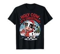Holy Cow It’s Christmas Funny Farm Animal Holiday Camiseta