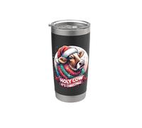 Holy Cow It's Christmas Cow Vaso térmico de acero inoxidable de doble pared