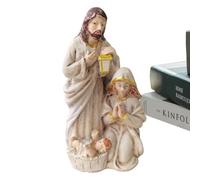Holy Family Statue - Sculpted Nativity Tabletop Scenes | Nativitys Scene Figures Nativitys Tabletop | Holys Familys Statue Catholic Figurine| Nativity Scenes Holy Family Figures | Home Decor Ornament
