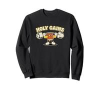 Holy Gains Christian Fitness Humor Sudadera
