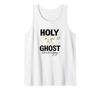 Holy Ghost Energy Cute Halo Ghosts Christian Halloween Camiseta sin Mangas