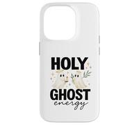 Holy Ghost Energy Cute Halo Ghosts Christian Halloween Carcasa para iPhone 14 Pro