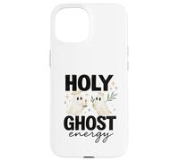 Holy Ghost Energy Cute Halo Ghosts Christian Halloween Carcasa para iPhone 15