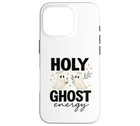 Holy Ghost Energy Cute Halo Ghosts Christian Halloween Carcasa para iPhone 16 Pro