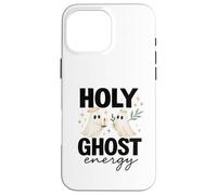 Holy Ghost Energy Cute Halo Ghosts Christian Halloween Carcasa para iPhone 16 Pro MAX