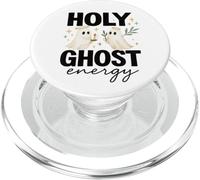 Holy Ghost Energy Cute Halo Ghosts Christian Halloween PopSockets PopGrip para MagSafe