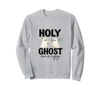 Holy Ghost Energy Cute Halo Ghosts Christian Halloween Sudadera