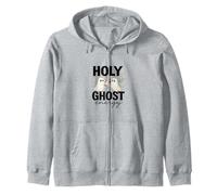 Holy Ghost Energy Cute Halo Ghosts Christian Halloween Sudadera con Capucha