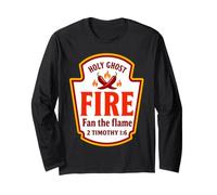 Holy Ghost Fire Fan The Flame 2 Timoteo 1:6 Condimentos Manga Larga