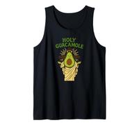 Holy Guacamole Funny Avocado God Design with Cross Camiseta sin Mangas