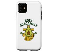 Holy Guacamole Funny Avocado God Design with Cross Carcasa para iPhone 11