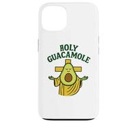 Holy Guacamole Funny Avocado God Design with Cross Carcasa para iPhone 13