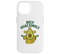 Holy Guacamole Funny Avocado God Design with Cross Carcasa para iPhone 14