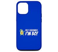 Holy Guacamole I'm 30 Cartoon Aguacate Veggie Pun 30 Carcasa para iPhone 12/12 Pro
