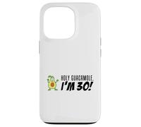 Holy Guacamole I'm 30 Cartoon Aguacate Veggie Pun 30 Carcasa para iPhone 13 Pro