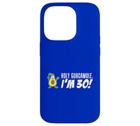 Holy Guacamole I'm 30 Cartoon Aguacate Veggie Pun 30 Carcasa para iPhone 14 Pro