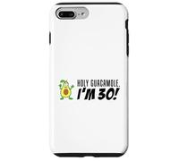 Holy Guacamole I'm 30 Cartoon Aguacate Veggie Pun 30 Carcasa para iPhone 7 Plus/8 Plus