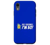 Holy Guacamole I'm 30 Cartoon Aguacate Veggie Pun 30 Carcasa para iPhone XR