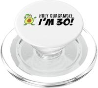 Holy Guacamole I'm 30 Cartoon Aguacate Veggie Pun 30 PopSockets PopGrip para MagSafe