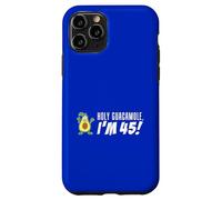 Holy Guacamole I'm 45 Cartoon Aguacate Veggie Pun 45 Carcasa para iPhone 11 Pro